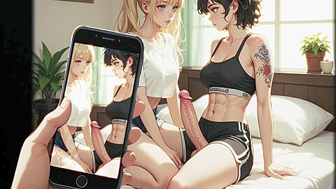 Car Toon - Stepsister Seduces Stepbrother Invited Her Lesbian Friend While Parents Arent Home - 3