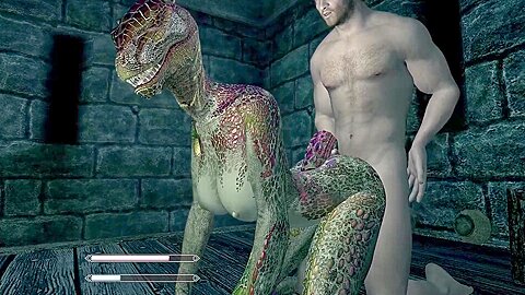 Car Toon - Lusty Argonian Maid Spreads Her Legs