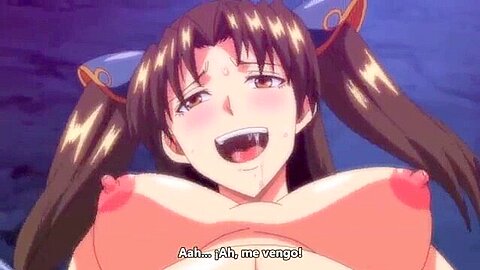 The busty beauty who came to his rescue after he had been laid eggs is also trapped.