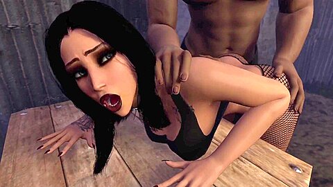 Rough Fucking (goth Girl Deals With A Loanshark) - Car Toon