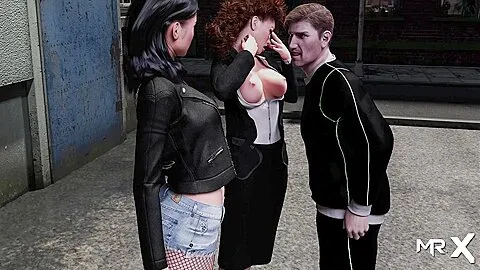 Car Toon And Mind Control In Fashionbusiness - Showing Breasts On The Street #26