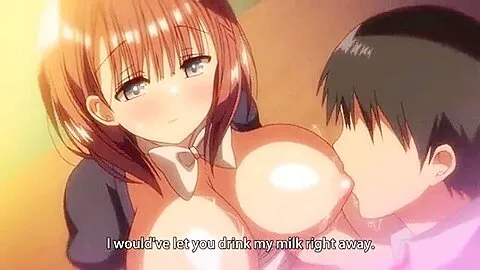 Her senior gives her a titjob, then bukkakes her and thrusts hard into her, cumming inside her.