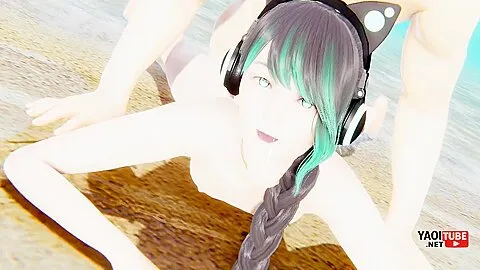 Femboy Yaoi - Shin The Is Fucked In A Beach - Cat Boy