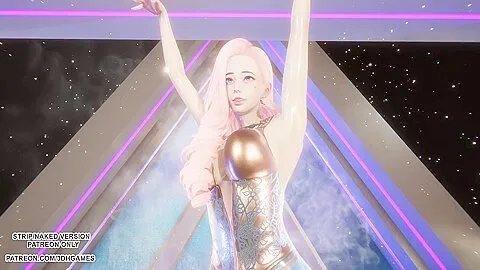 Mmd Hyolyn - Wait Seraphine Sexy Kpop Dance League Of Legends Hentai Uncensored 4k 60fps