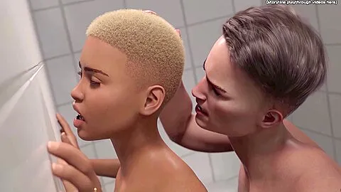 Black Milf Teacher Cheats On Her Cuckold Husband With A Young Cock In The College Toilet - Taboo University (steam Game)
