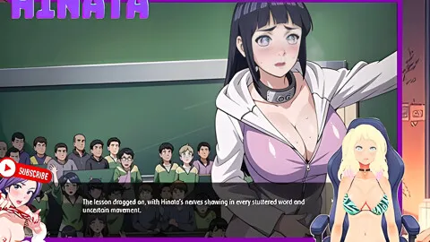 Car Toon - Hinata Of The Academy. She Unzips Her And Exposes Her Breasts. Shinobi Secrets 14