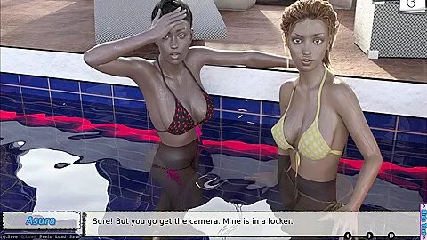 Fun With My Goddaughter Christine & Her Friend Jessica In A Private Water Pool Step Dreams About Tight 18 Years Pussy