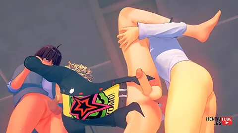 Persona 5 Yaoi - Ryuji Sakamoto In Middle Of A Threesome With Car Toon