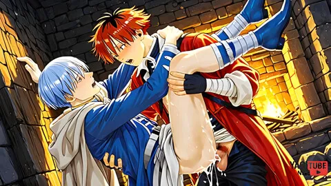 Frieren Beyond Journey S End Yaoi - Himmel X Stark Pic Collection With Car Toon