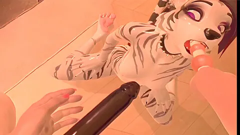 Juno Plays Anthro Heat In Vr - Gamer Girl And Car Toon