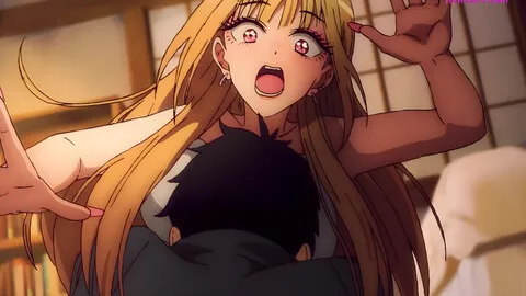 Gojos First Time Wasnt Awkward It Was Perfect. Because It Was With Marin ( Hentai )