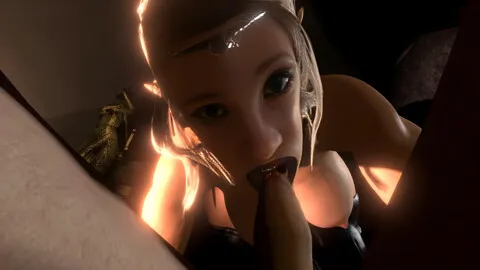 Thick Barbarian Elf Girl Sucking Small Perky Dick